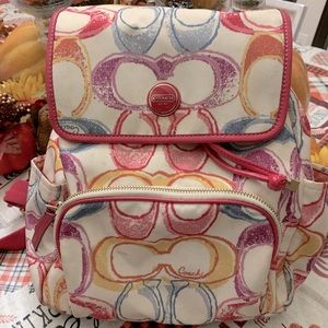 Vintage Coach Poppy Backpack